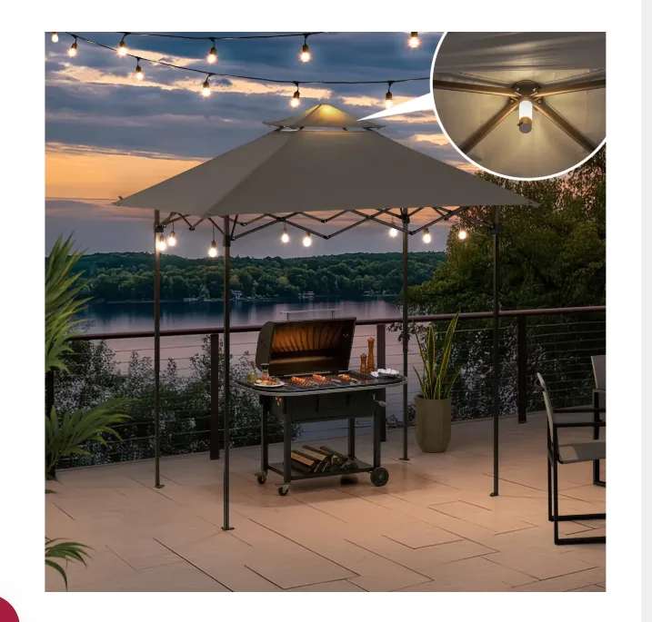 Gazebo Ajustável para Churrasqueira Nomad – Cinzento